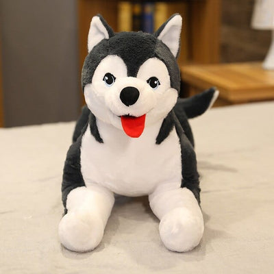 Grand animal en peluche Husky