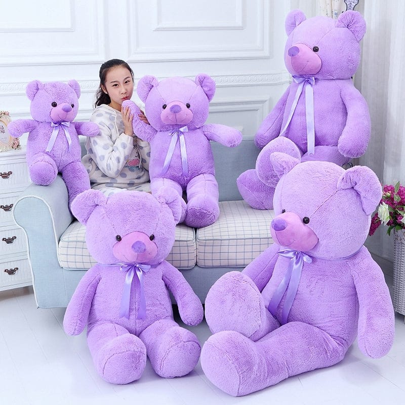 Grande Peluche Ours Violet