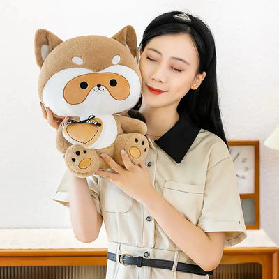 Grande Peluche Raton Laveur