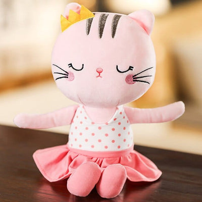 Peluche Chat Rose