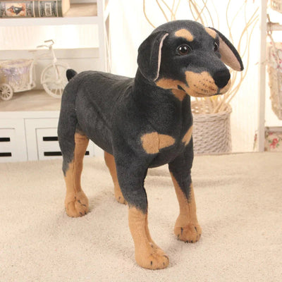 Peluche Chien Dobermann