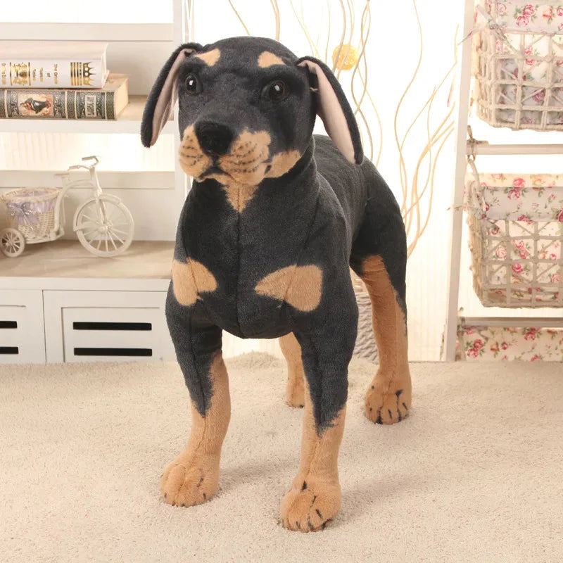 Peluche Chien Dobermann