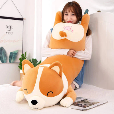 Peluche Chien Shiba Géant