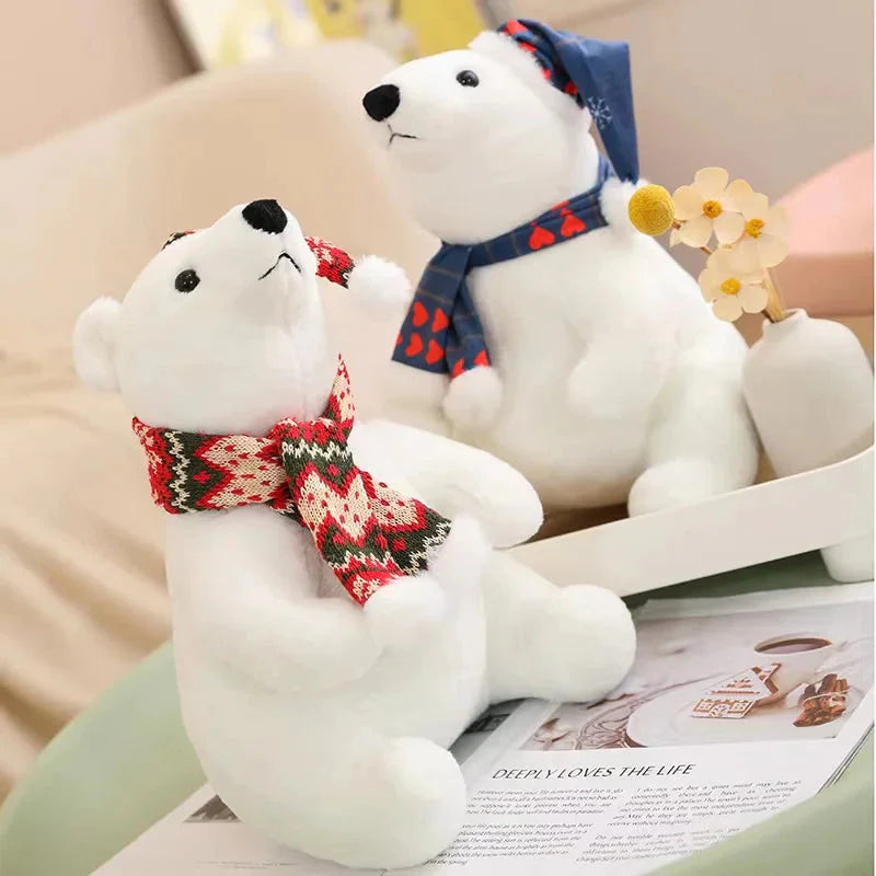 Peluche Ours Polaire de Noël