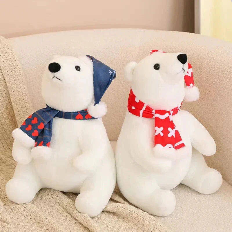 Peluche Ours Polaire de Noël