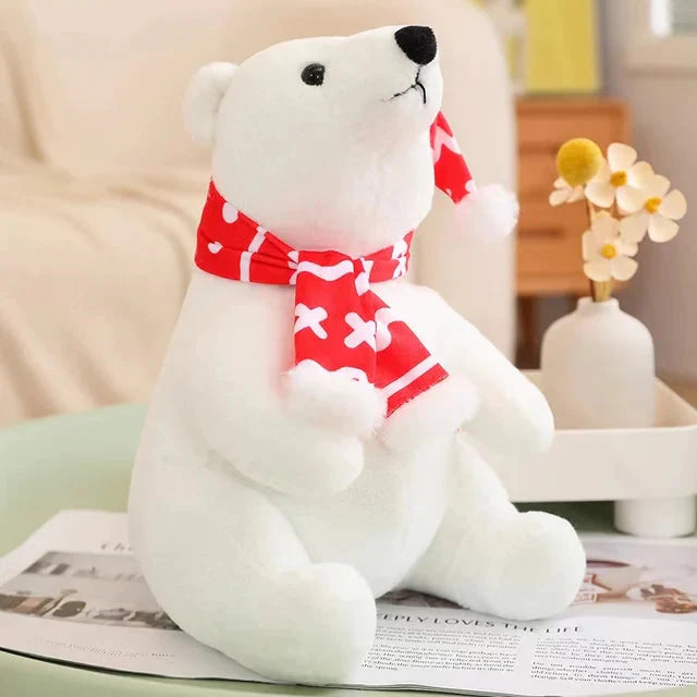 Peluche Ours Polaire de Noël