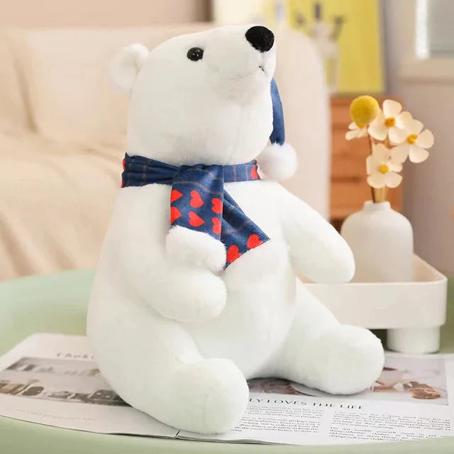 Peluche Ours Polaire de Noël