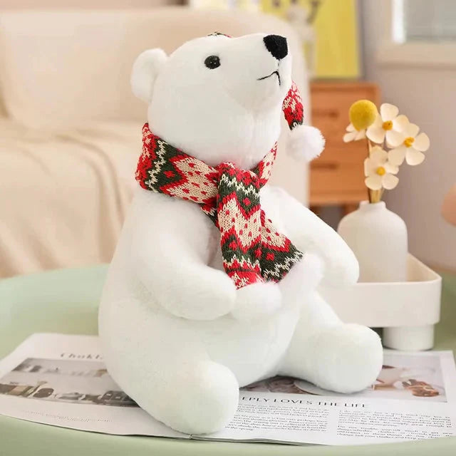 Peluche Ours Polaire de Noël