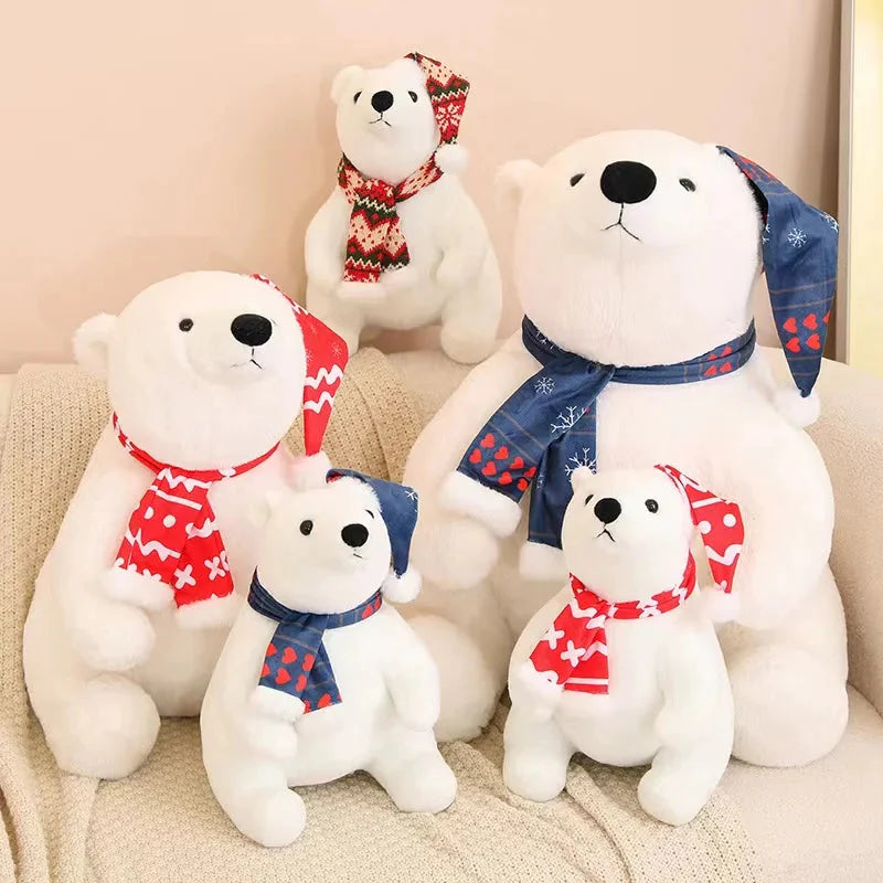 Peluche Ours Polaire de Noël
