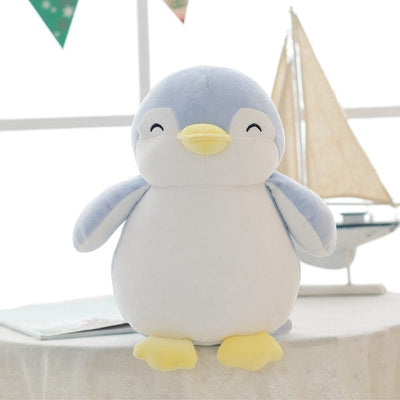 Peluche Pingouin Manchot Bleu