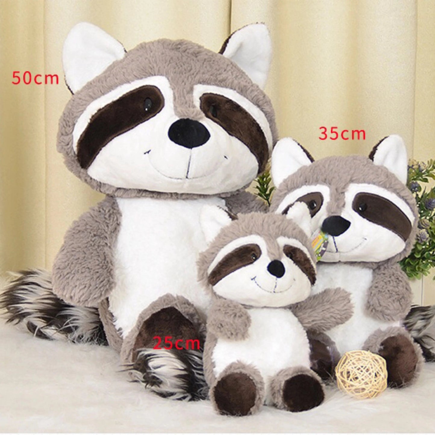 Peluche Raton Laveur Réaliste
