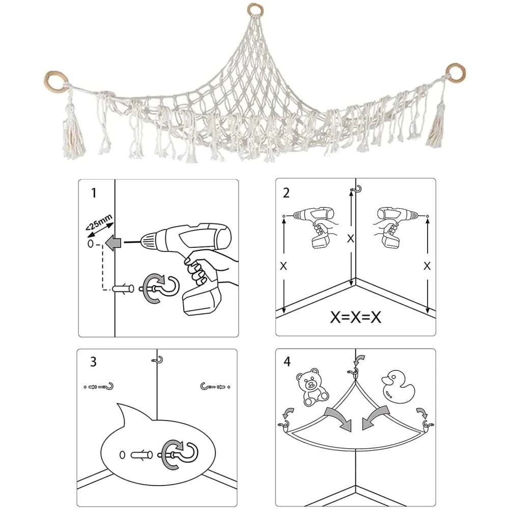 Rangement Suspendu pour Peluches