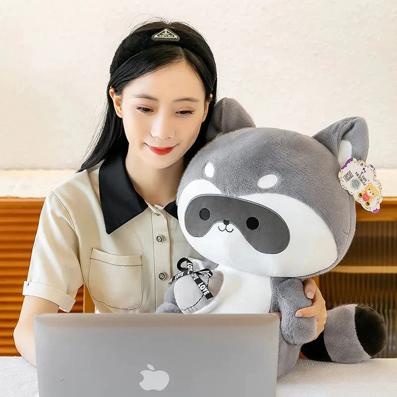 Grande Peluche Raton Laveur