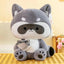 Grande Peluche Raton Laveur