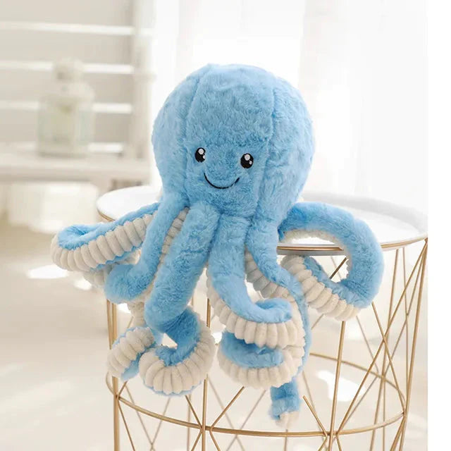 Gros poulpe en peluche