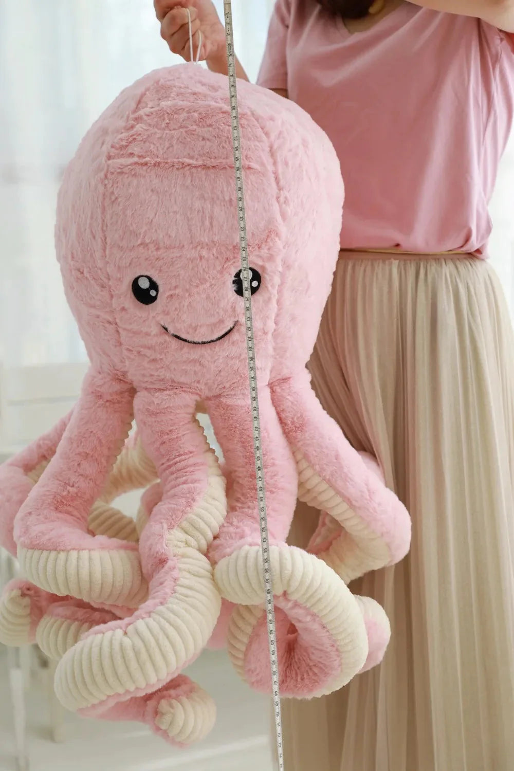 Gros poulpe en peluche