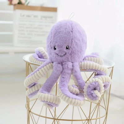 Gros poulpe en peluche