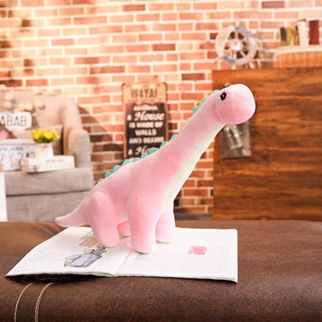 Grosse Peluche Dinosaure Rose