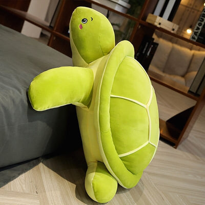 Grosse Peluche Tortue Verte