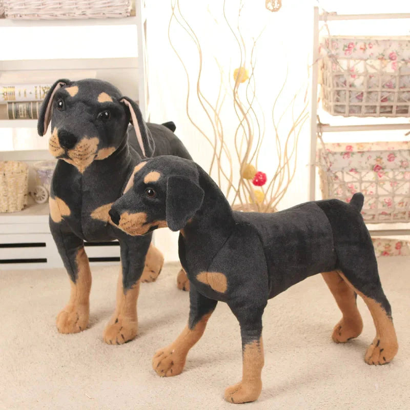 Peluche Chien Dobermann