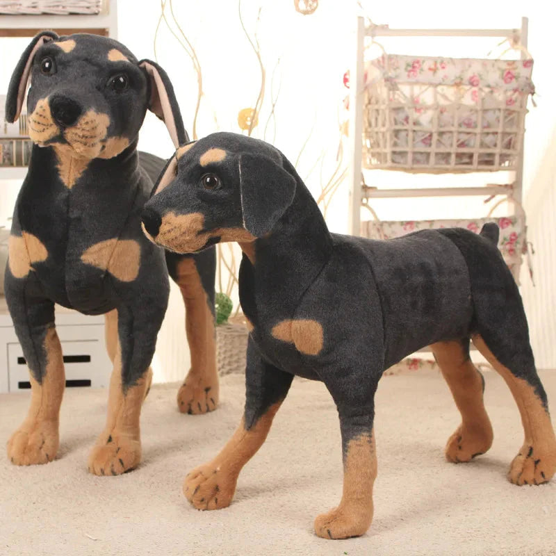 Peluche Chien Dobermann