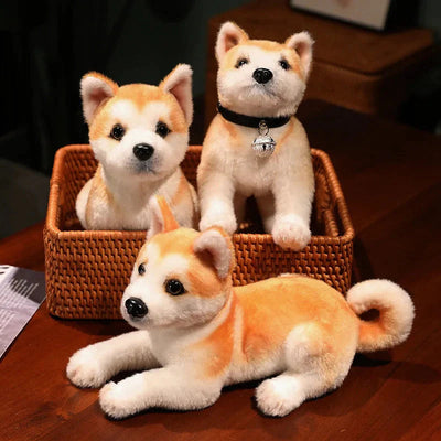 Peluche Chien Shiba Réaliste