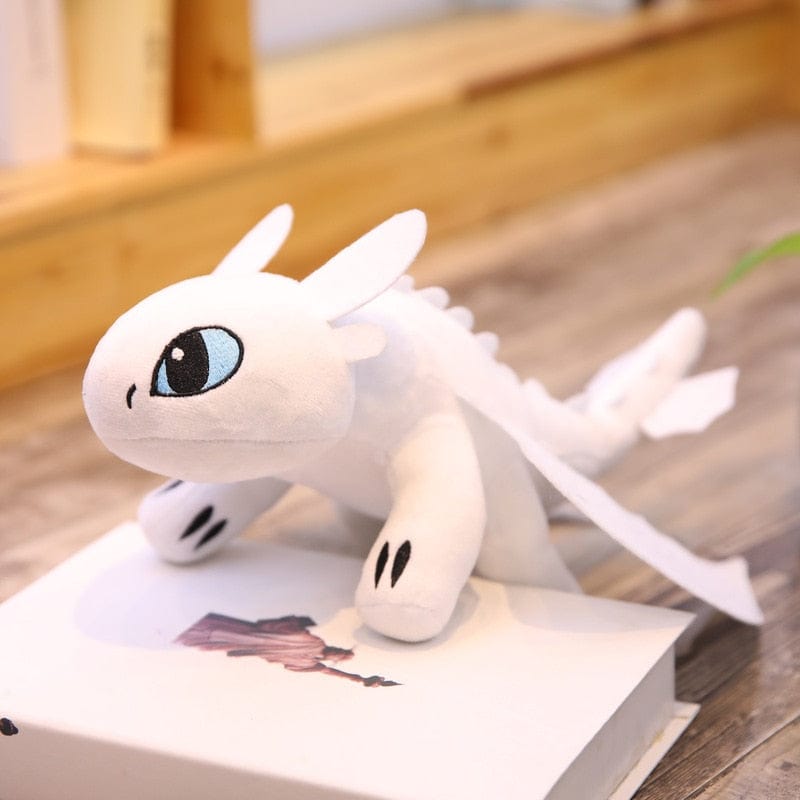 Peluche Dragon Krokmou Blanc
