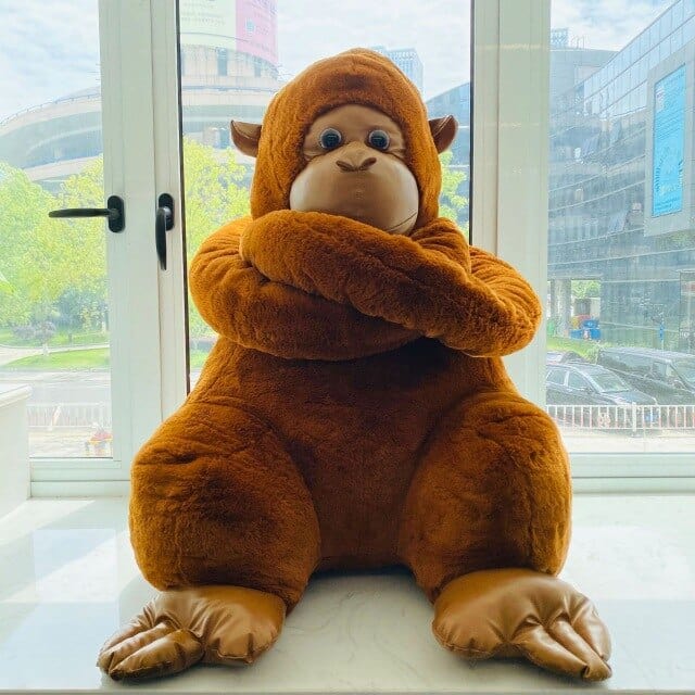 Peluche Singe Orange